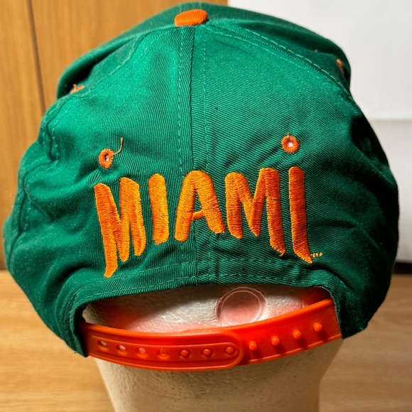 Vintage University of Miami Hurricanes Florida Canes Snapback Hat Cap‎ - Picture 4 of 7